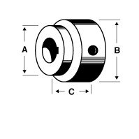 Weld-On Hub, 1-7/16
